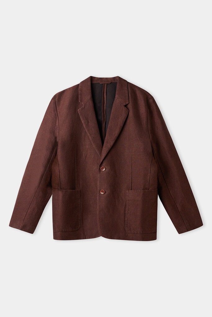 About Companions ENVER blazer winter linen marron