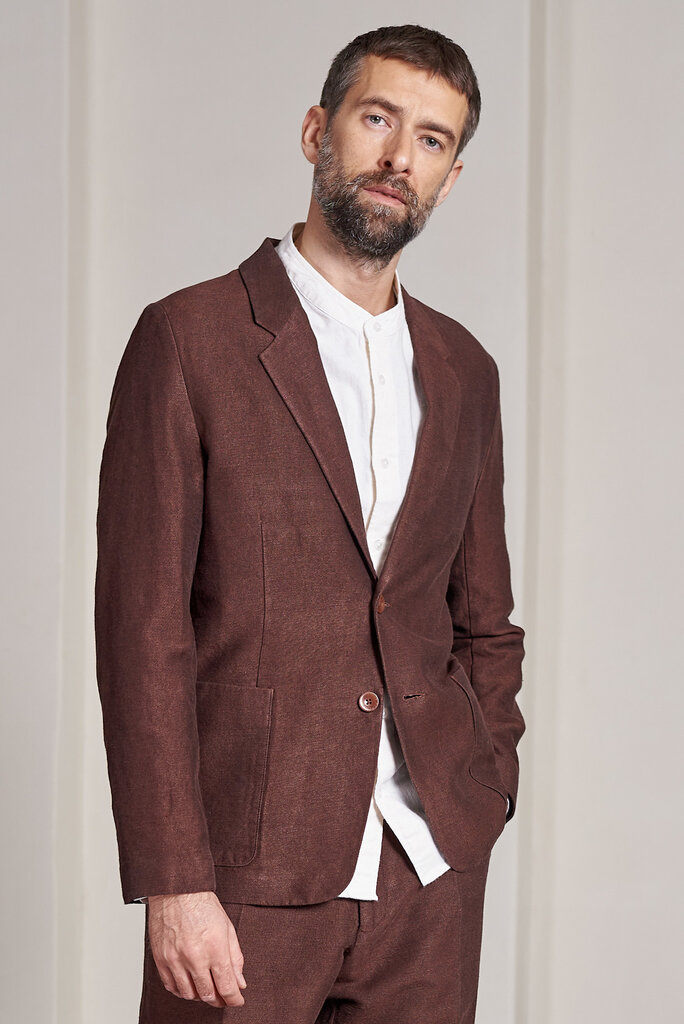About Companions ENVER blazer winter linen marron