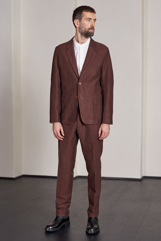 About Companions ENVER blazer winter linen marron