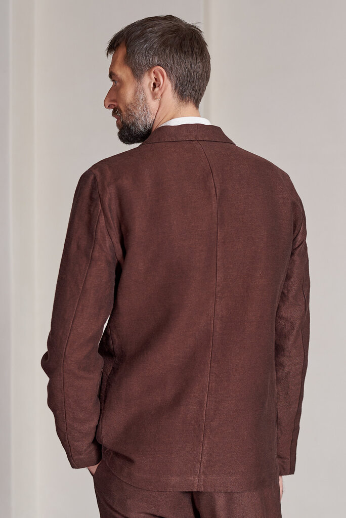 About Companions ENVER blazer winter linen marron