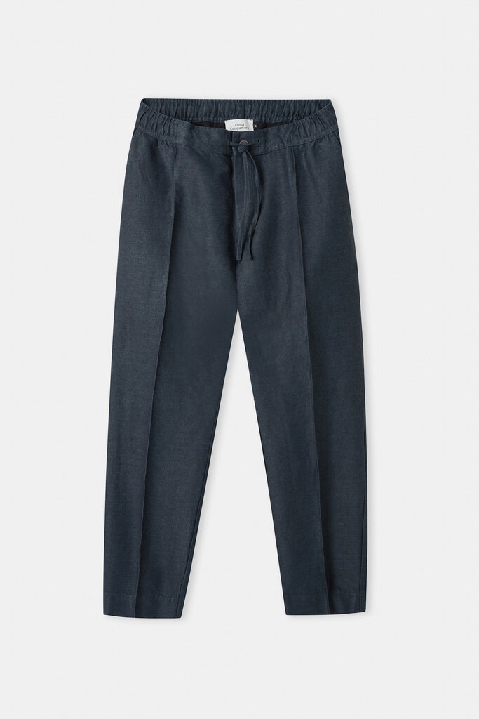 About Companions MAGNUS trousers winter linen cold navy