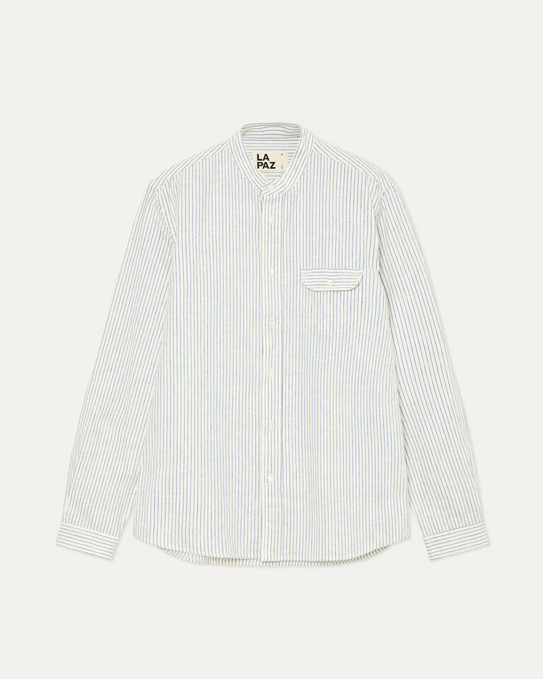 La Paz Vieira shirt yves blue stripes