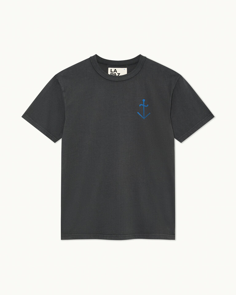 La Paz Dantas t-shirt black sand/yves blue logo