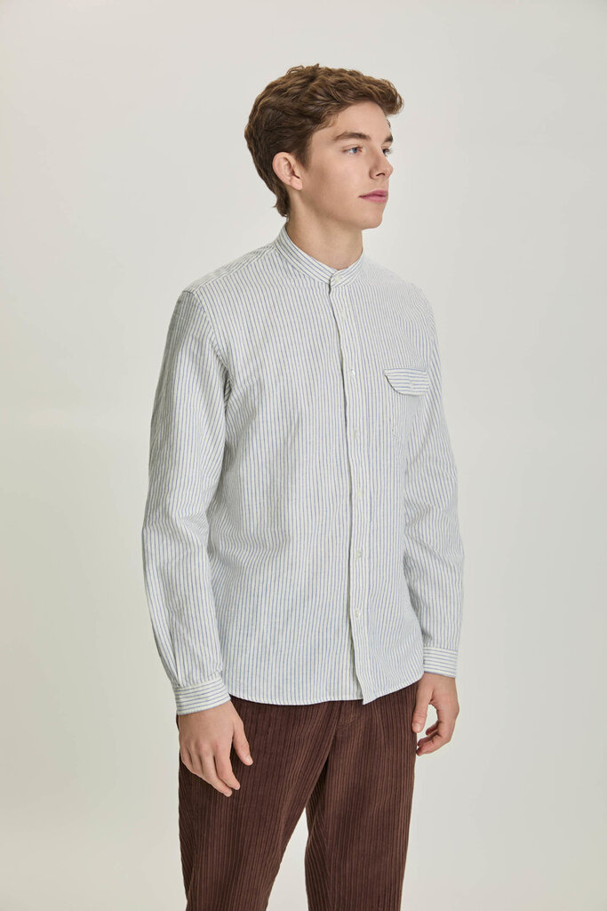 La Paz Vieira shirt yves blue stripes