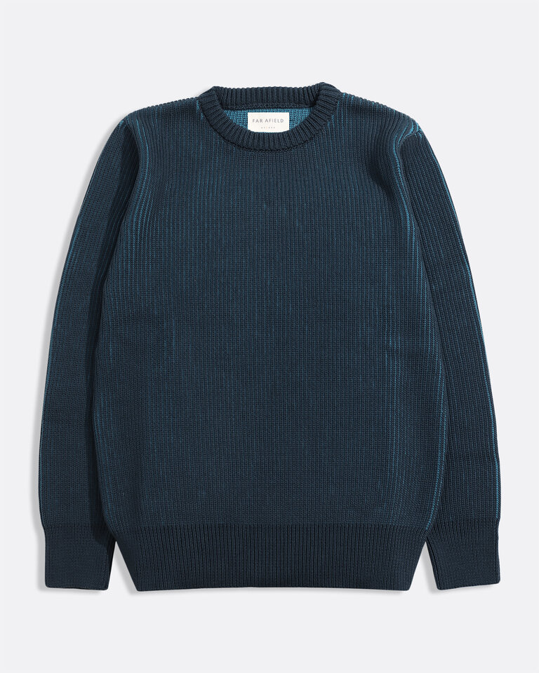 Far Afield Hamish ribbed knit navy blue