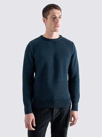 Far Afield Hamish ribbed knit navy blue Far Afield Hamish ribbed knit navy blue