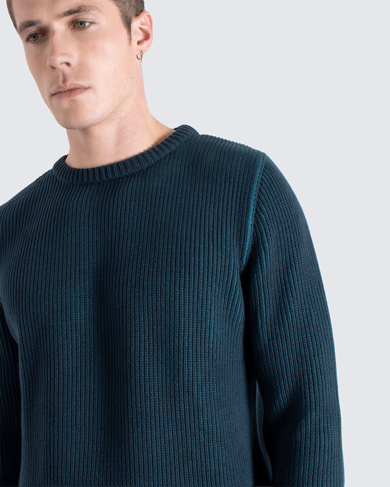 Far Afield Hamish ribbed knit navy blue