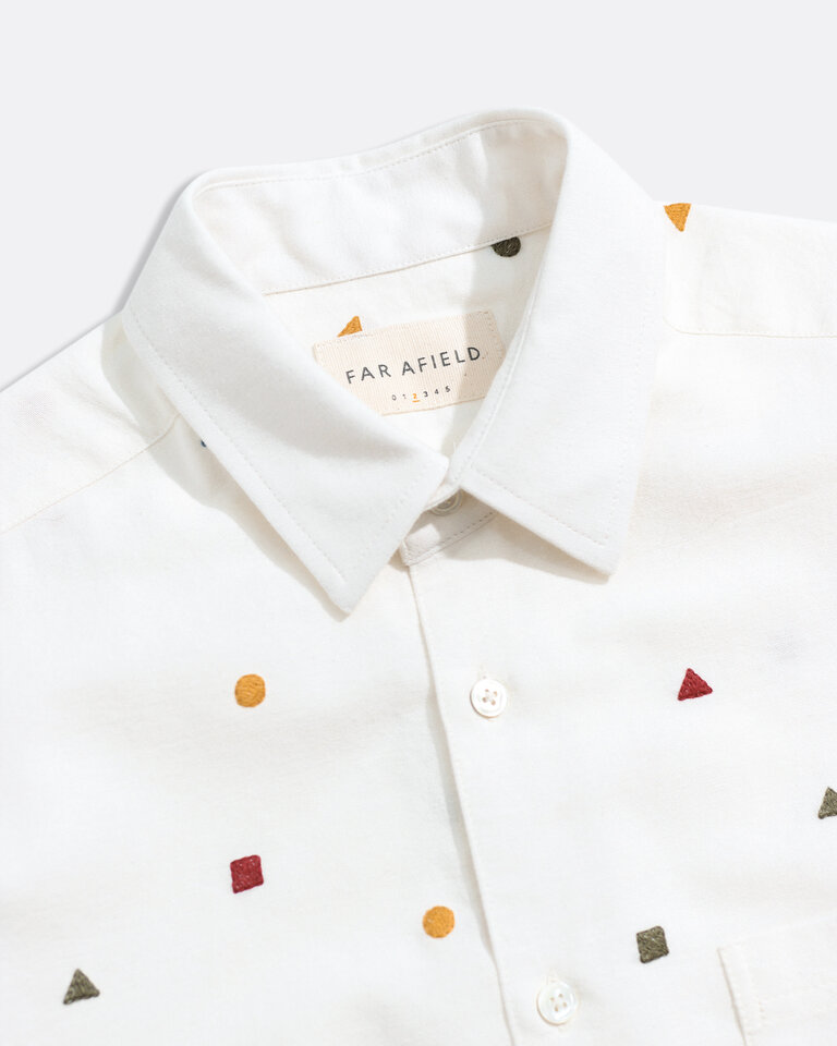 Far Afield Classic shirt shapes white