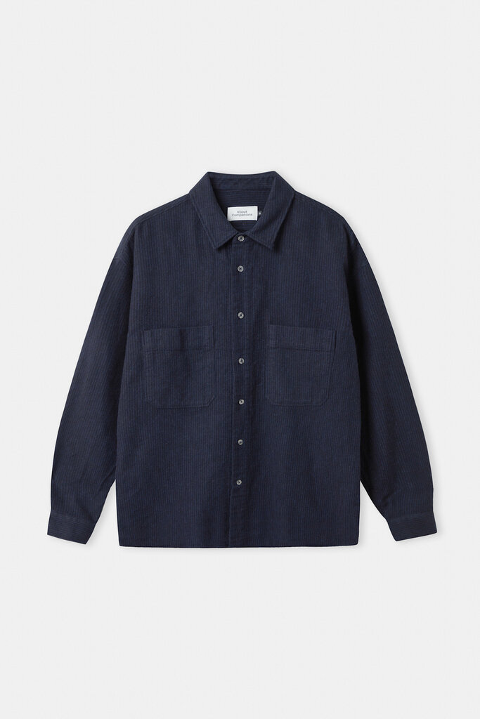 About Companions DARIO Shirt eco flannel striped navy