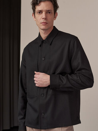 About Companions OWE overshirt wool black About Companions OWE overshirt wool black