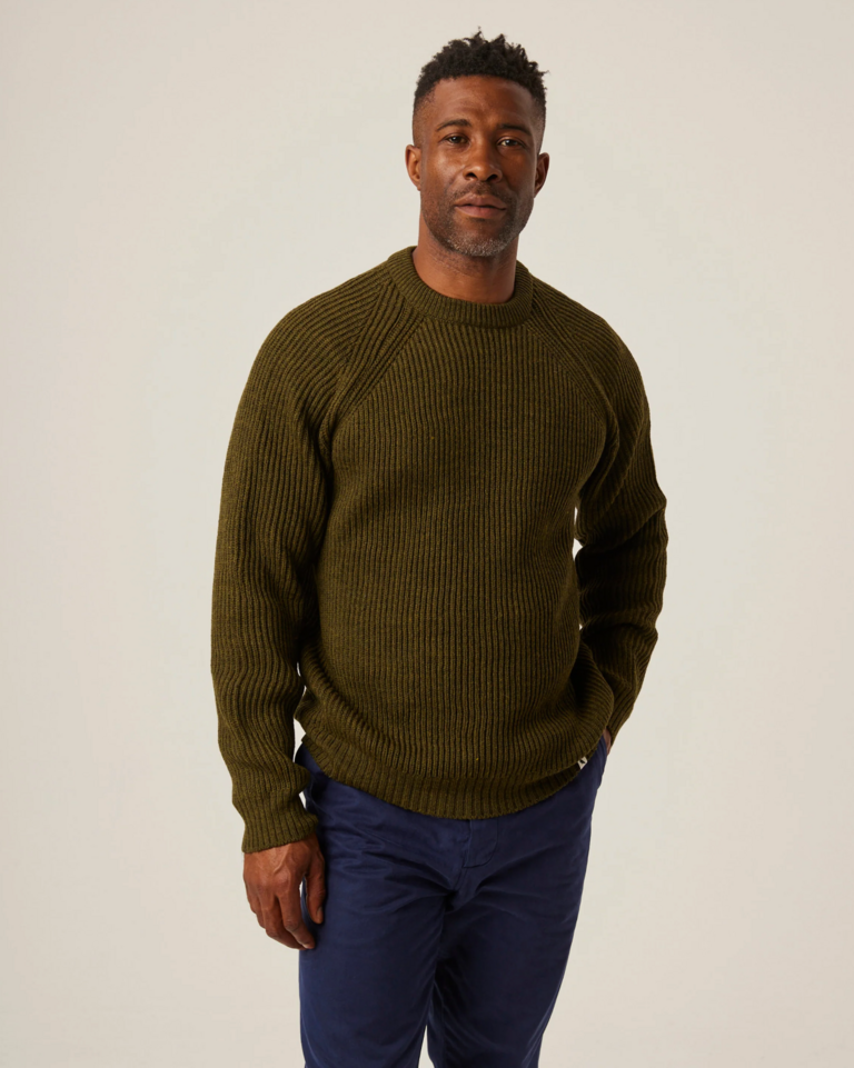 Peregrine Ford Crew Jumper Olive