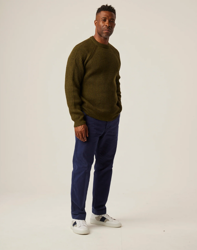 Peregrine Ford Crew Jumper Olive