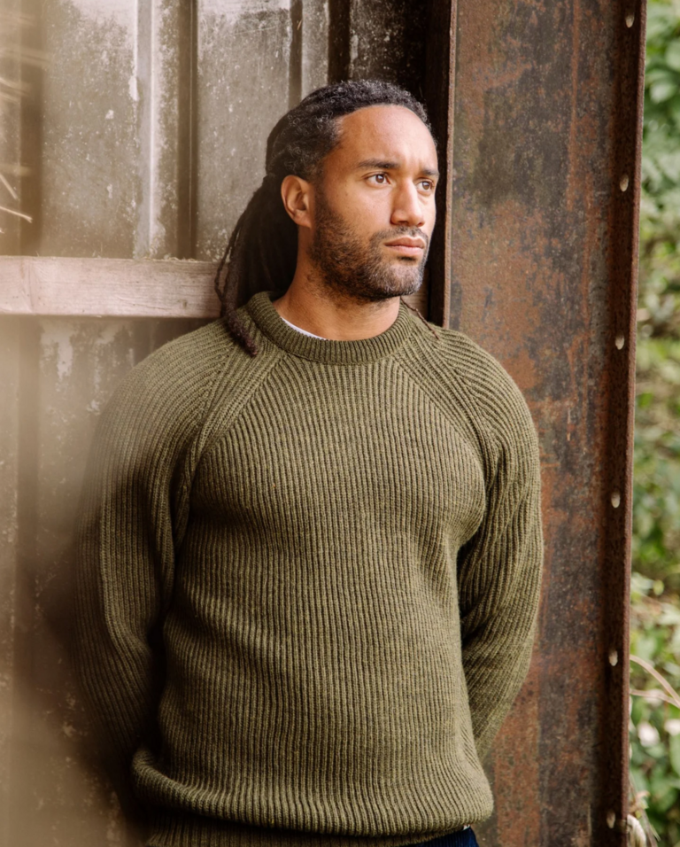 Peregrine Ford Crew Jumper Olive