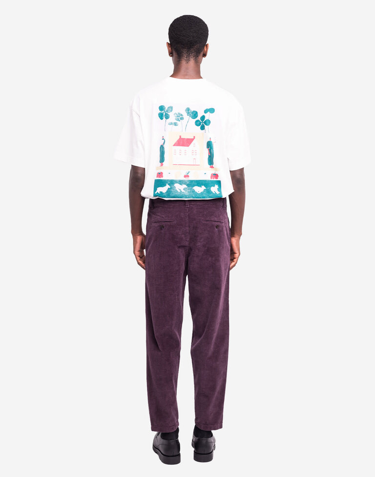 OLOW Pantalon swing prune