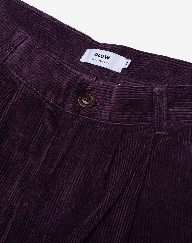 OLOW Pantalon swing prune