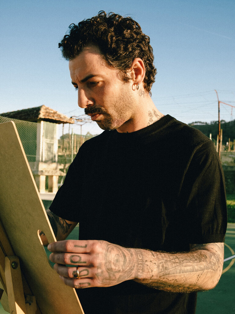 Carpasus T-Shirt Merino Folha Black