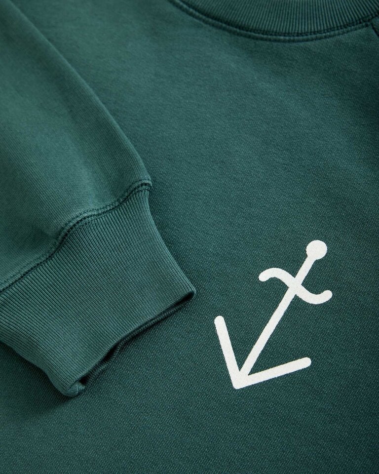 La Paz Cunha sweater dark green/off white logo
