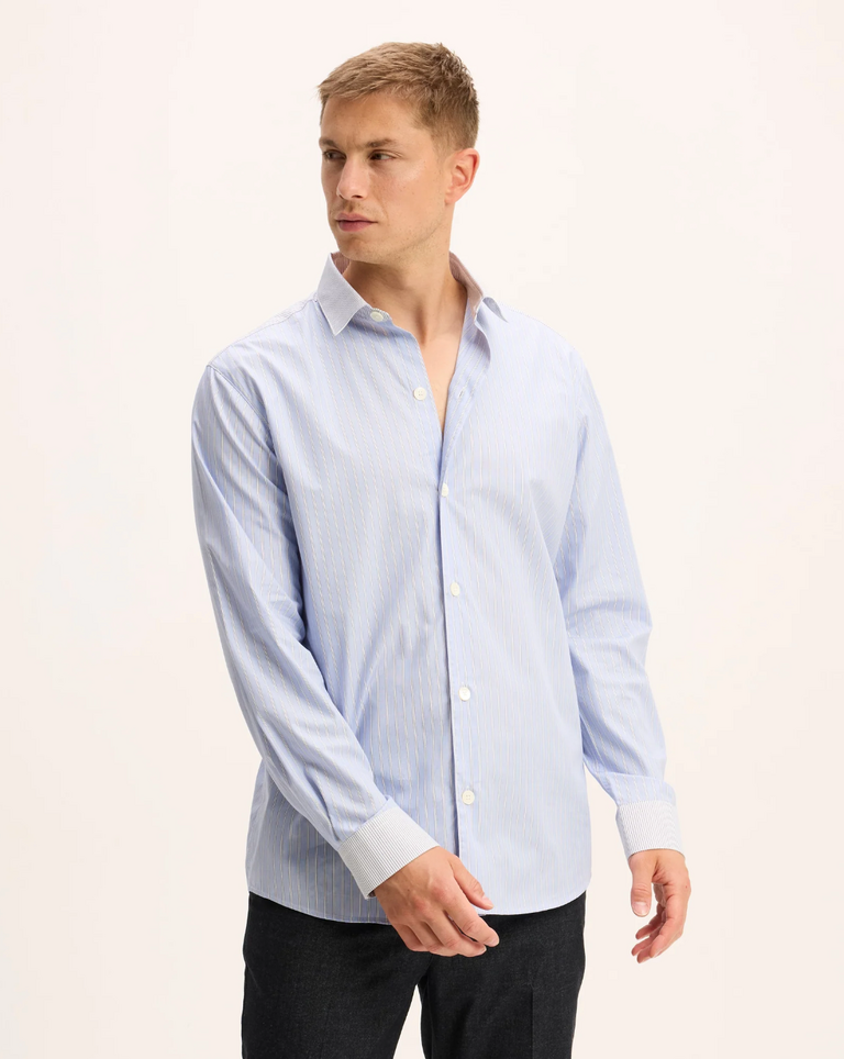 The Good People Sblock shirt blue