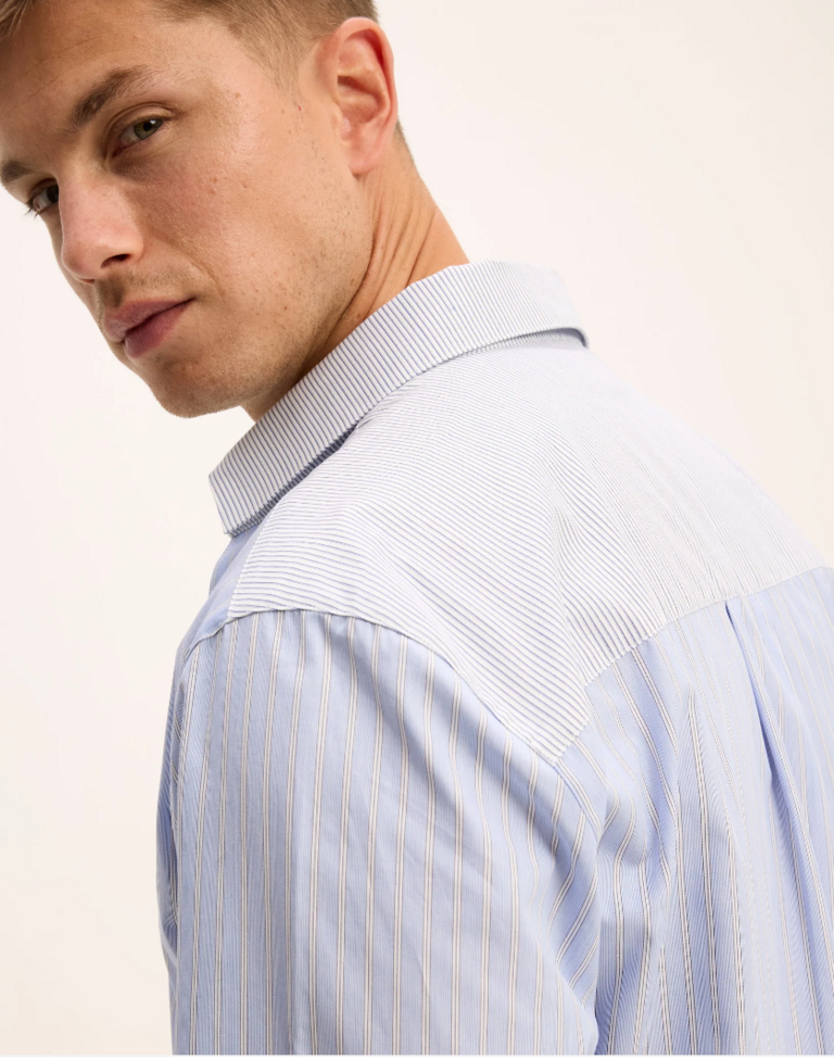 The Good People Sblock shirt blue