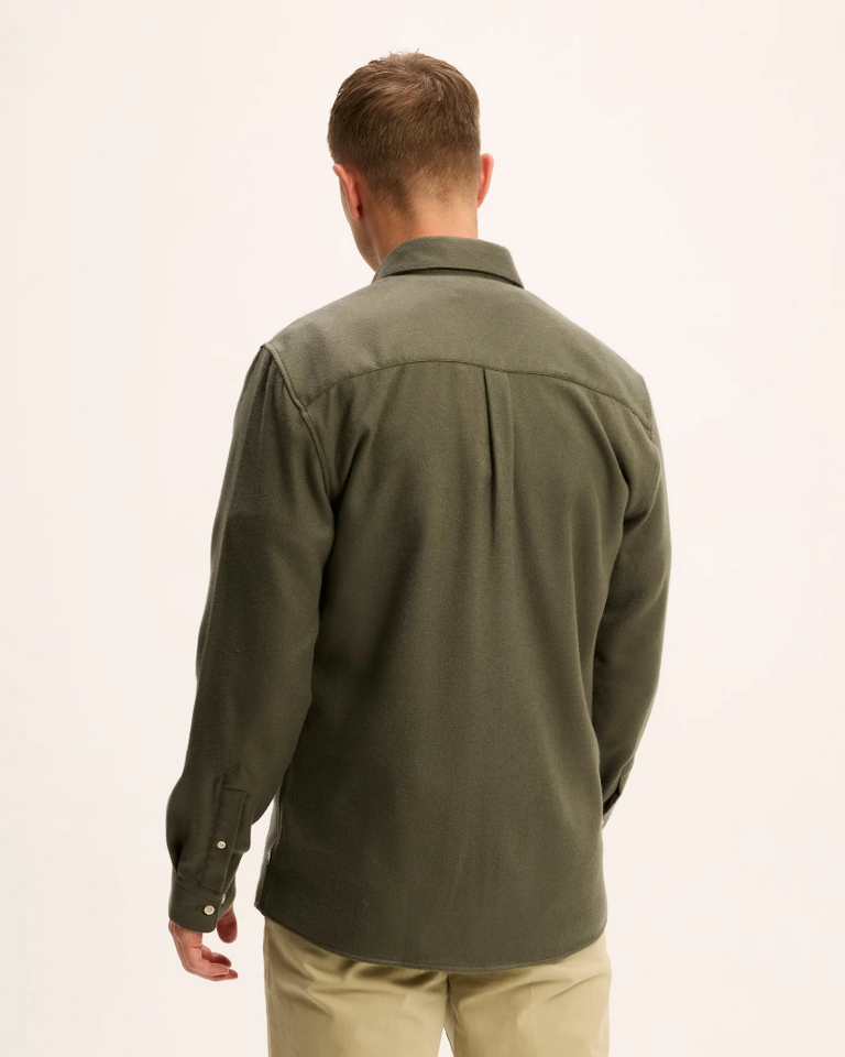 The Good People Storm shirt dark khaki