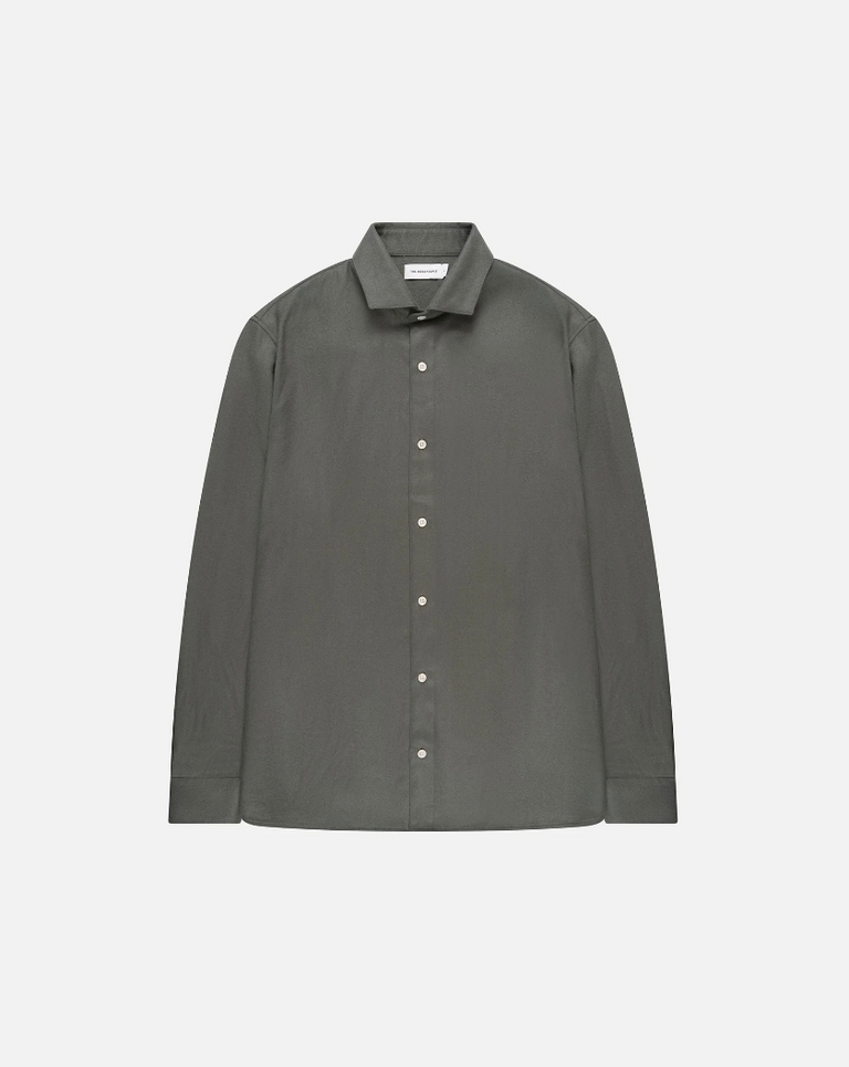 The Good People Storm shirt dark khaki