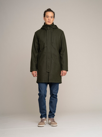 Johnnylove Hondo 002 Wool Parka DK Olive