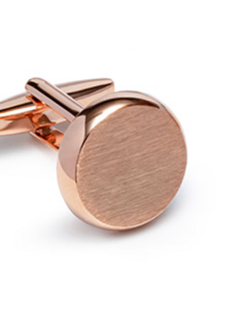 Lost in Pablos Cufflinks Brushed Metal Gold