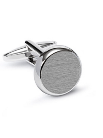Lost in Pablos Cufflinks Brushed Metal Silver