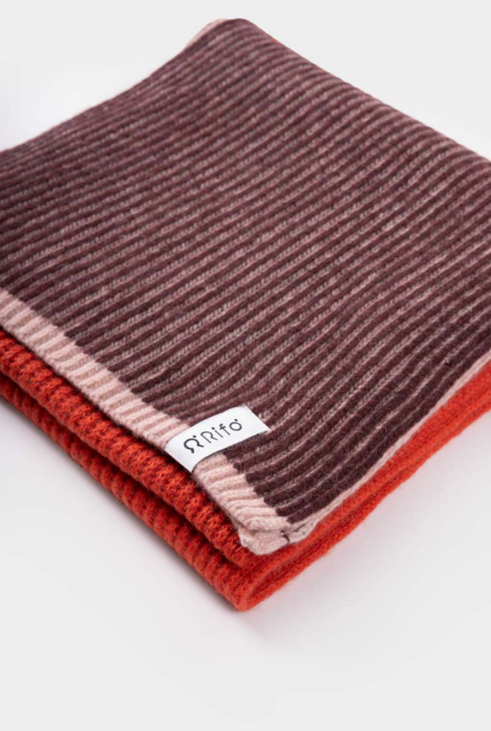 Rifo Teresa Recycled Cashmere Scarf Orange Cannella