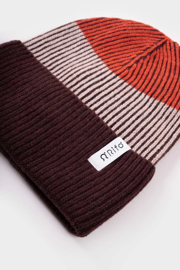 Rifo Vanda Recycled Cashmere Beanie Orange Cannella