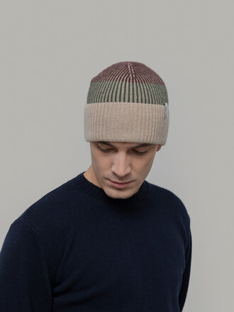 Rifo Vanda Recycled Cashmere Beanie Brown Olivia