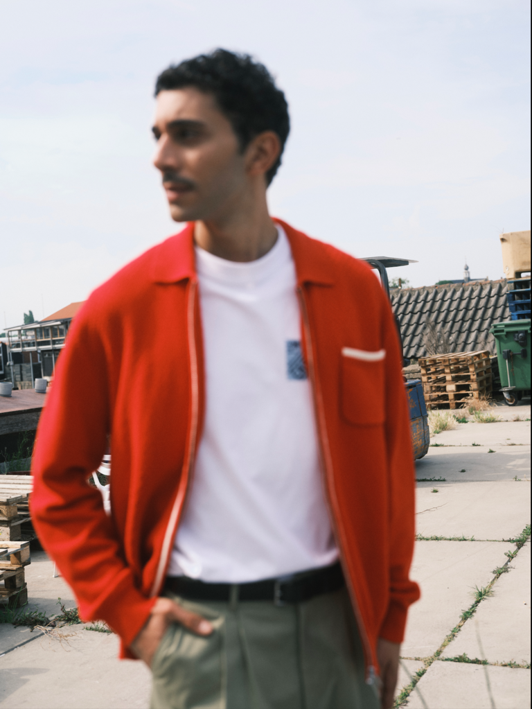 Castart Plume zip knit red