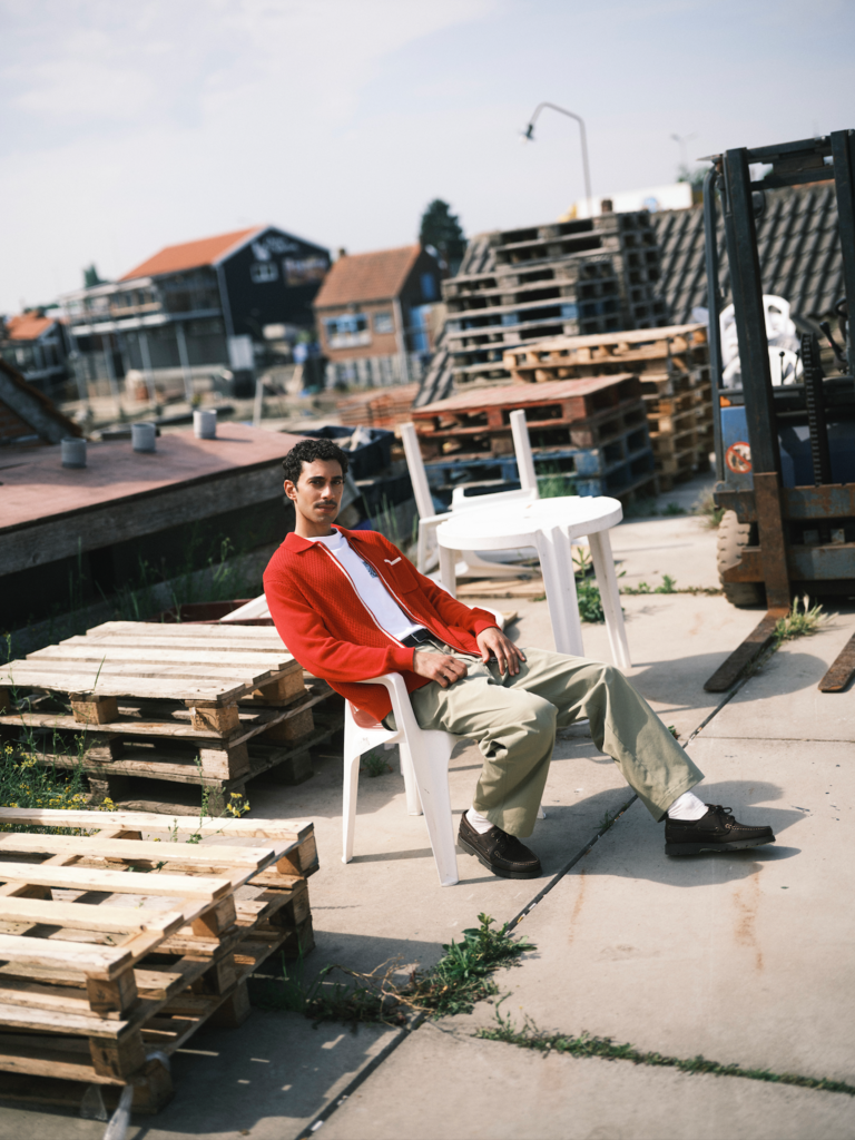 Castart Plume zip knit red