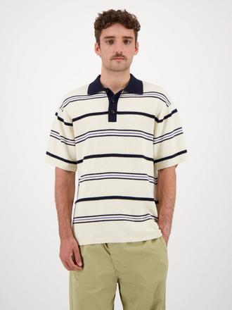 Castart Lundy polo stripe ecru