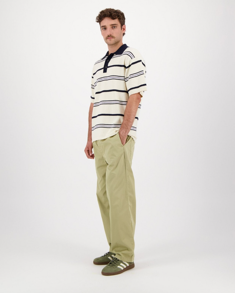 Castart Lundy polo stripe ecru