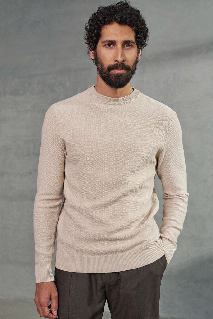 About Companions MORTEN jumper eco knotted sand