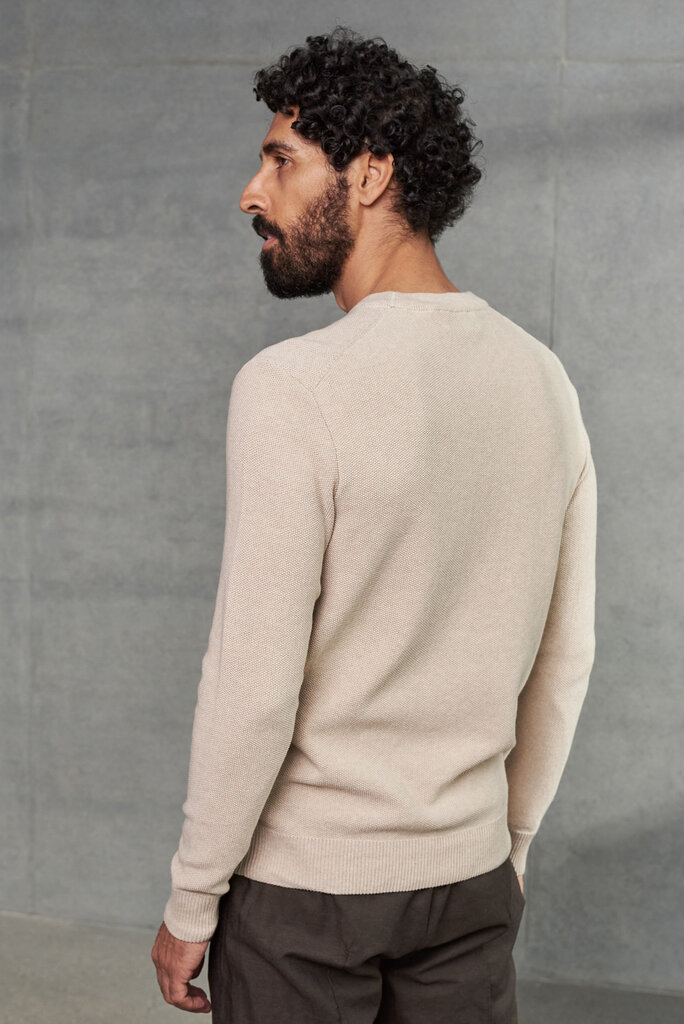About Companions MORTEN jumper eco knotted sand