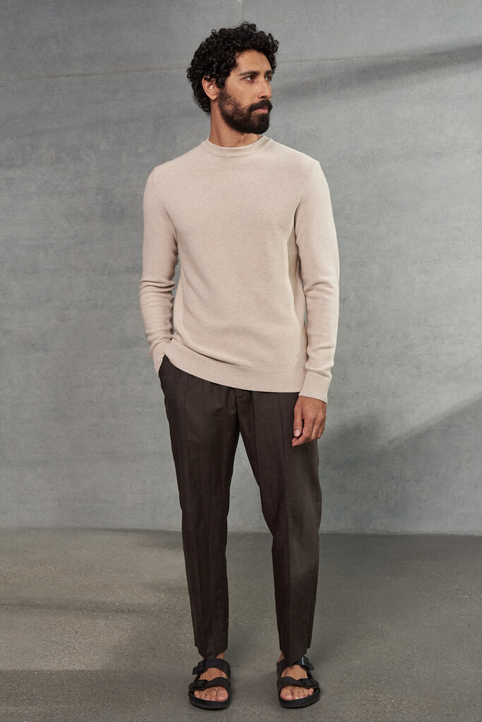 About Companions MORTEN jumper eco knotted sand