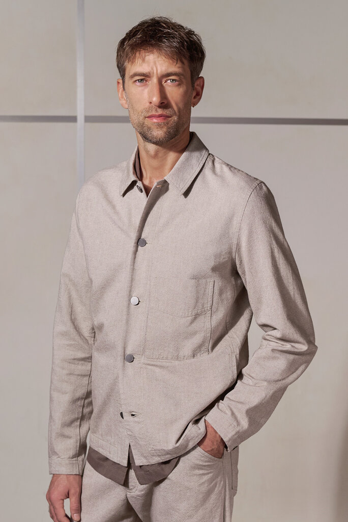 About Companions ASIR jacket eco canvas 230g cold brown