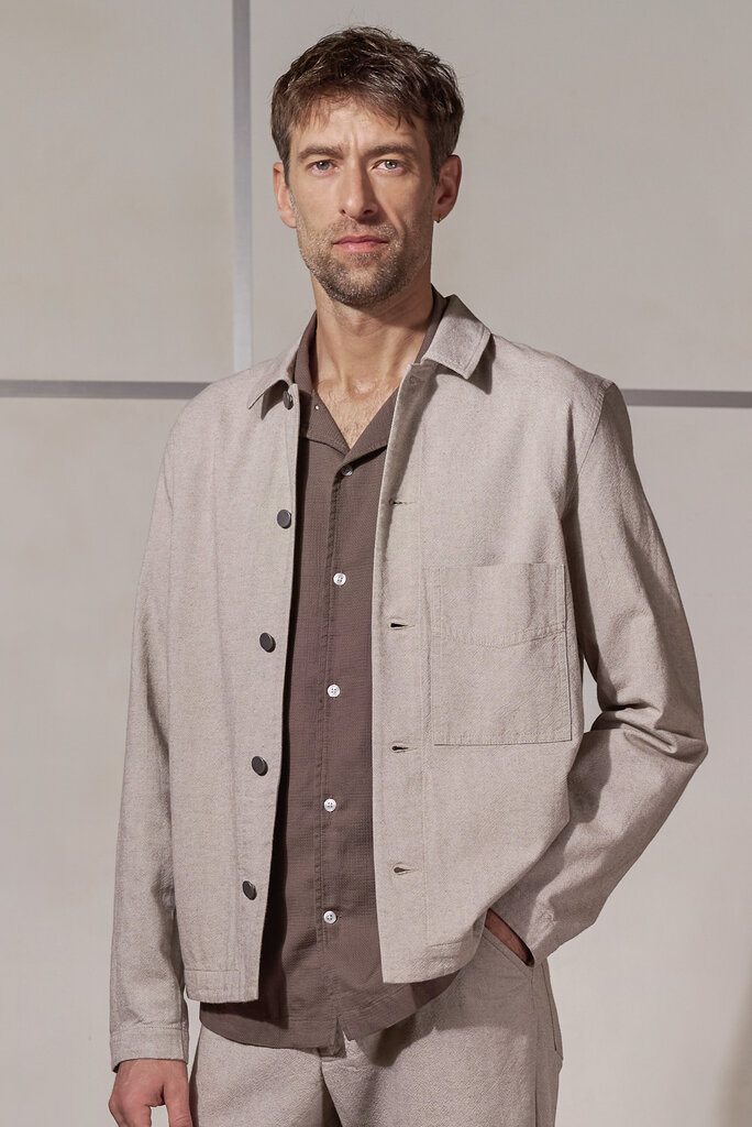 About Companions ASIR jacket eco canvas 230g cold brown