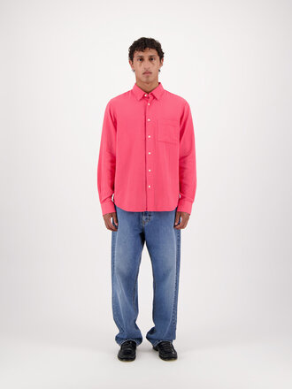 Castart Konga crinkle LS shirt pink