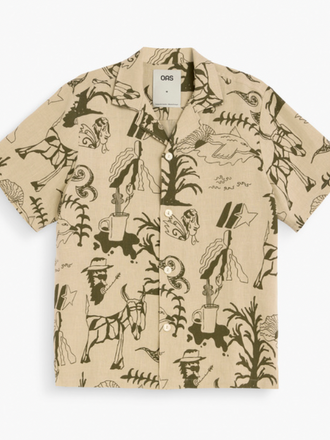 OAS Poplan Cuba Shirt Beige 03