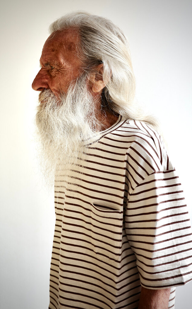 La Paz Guerreiro shirt Aztec Brown Stripes