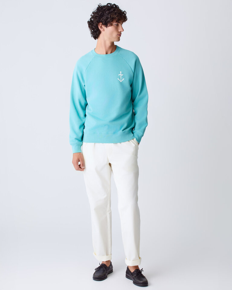 La Paz Cunha Sweater Green/Off white logo