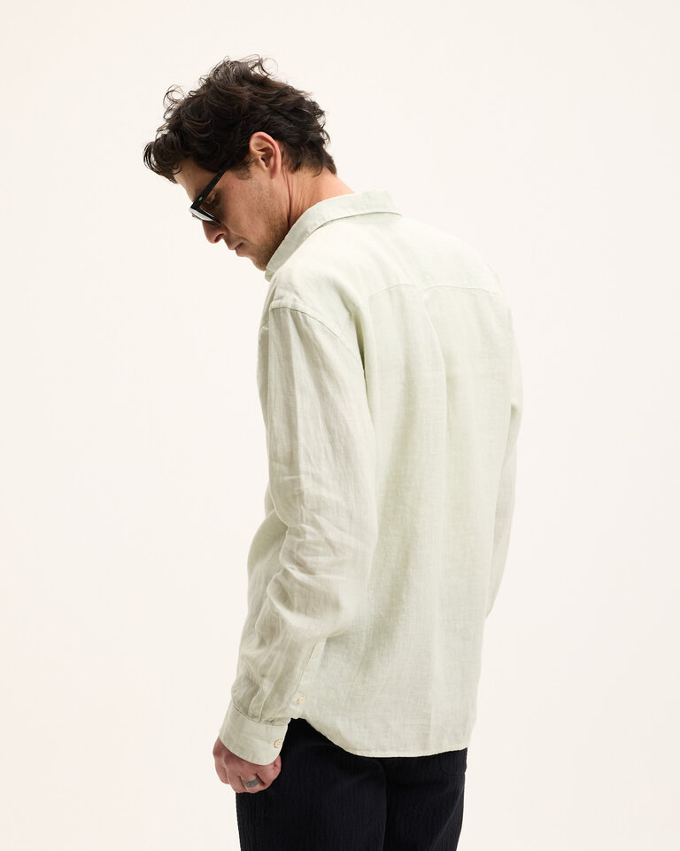 The Good People Soho Shirt Mint Green Linnen