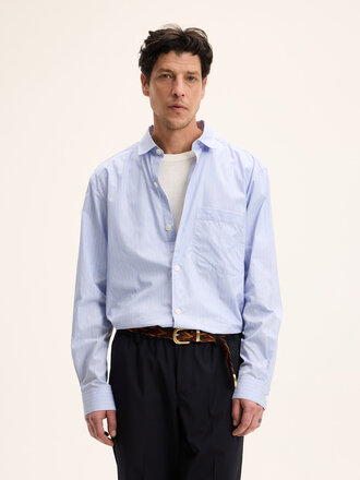 The Good People SoGood Shirt Light Blue Cotton