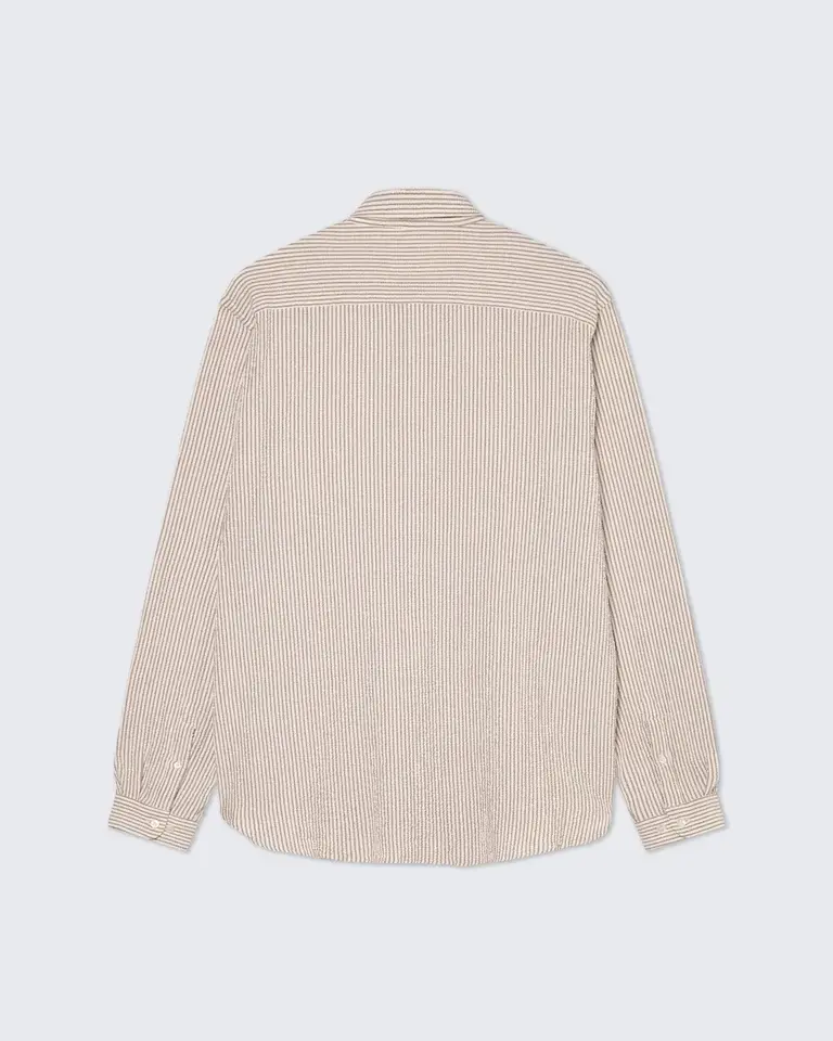 La Paz BRANCO shirt Aztec brown stripes