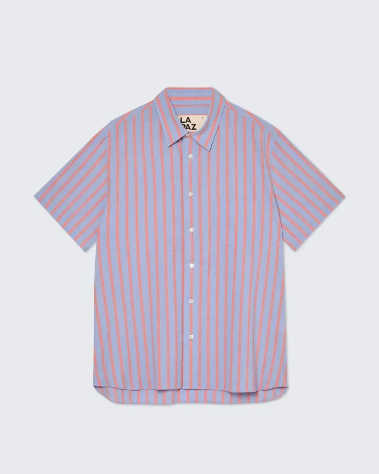 La Paz ALEGRE pattern shirt sunrise/wind blue