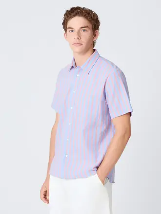 La Paz ALEGRE pattern shirt sunrise/wind blue