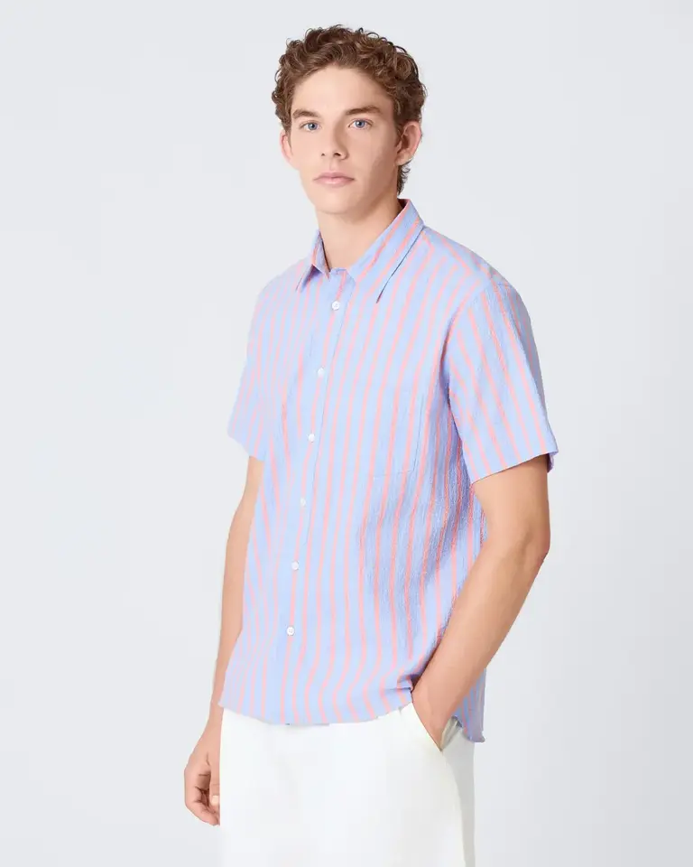 La Paz ALEGRE pattern shirt sunrise/wind blue